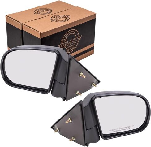 Brock Replacement Driver and Passenger Set Manual Side Door Mirrors Textured Compatible with Blazer Hombre Jimmy S10 Pickup Truck Sonoma in Saudi Arabia