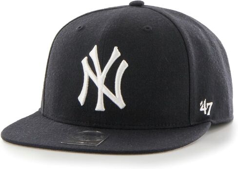 قبعة 47 ماركة MLB New York Yankees No Shot Cap B-NSHOT17WBP-BK، للرجال، قبعة سوداء in Saudi Arabia
