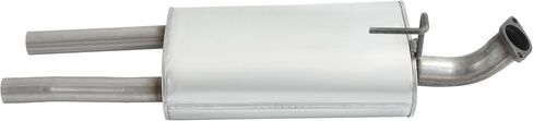 Exhaust Muffler Compatible with 2007-2015 Nissan Titan 5.6L 409 Stainless Steel Silvery in Saudi Arabia