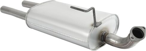 Exhaust Muffler Compatible with 2007-2015 Nissan Titan 5.6L 409 Stainless Steel Silvery in Saudi Arabia