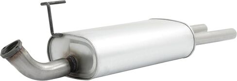 Exhaust Muffler Compatible with 2007-2015 Nissan Titan 5.6L 409 Stainless Steel Silvery in Saudi Arabia