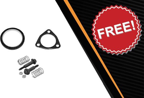 أنبوب العادم الأمامي متوافق مع 2006-2011 Honda Civic 1.8L | ستانلس ستيل | العادم الشمالي الشرقي | تتضمن مجموعة الحشايا والترباس المجانية | استبدال مباشر مناسب in Saudi Arabia