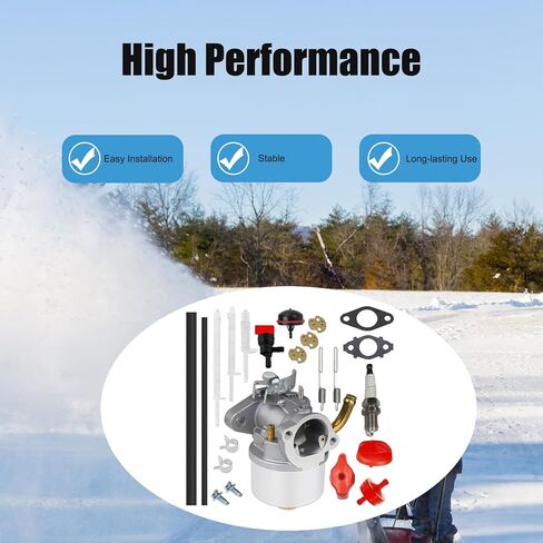 مجموعة المكربن ​​متوافقة مع Toro Power Max 724 SnowBlower مع B&S 205cc 9HP 900series استبدال المحرك Carb in Saudi Arabia
