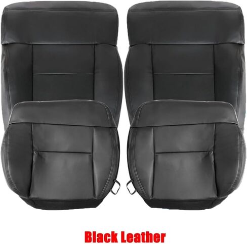 FZJDSD Custom Front Driver & Passenger Side Bottom & Top Replacement Seat Covers Leather or Cloth Black/Tan/Gray Compatible with Ford F150 2004 2005 2006 2007 2008 in Saudi Arabia