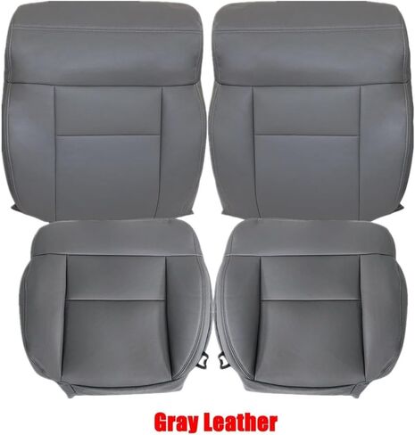 FZJDSD Custom Front Driver & Passenger Side Bottom & Top Replacement Seat Covers Leather or Cloth Black/Tan/Gray Compatible with Ford F150 2004 2005 2006 2007 2008 in Saudi Arabia