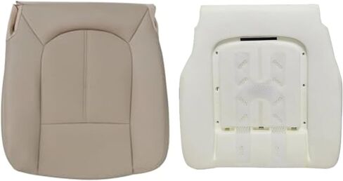 FZJDSD Tan Driver Side Bottom Perforated Microfiber Leather Replacement Seat Cover & Foam Cushion Compatible with Ford F250 F350 F450 F550 Lariat 2011 2012 2013 2014 2015 2016 in Saudi Arabia