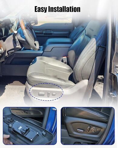 Front Left Driver Power Seat Panel Cover Bezel Trim Side Seat Track Switch Housing Fit for Ford F-250 F-350 F-450 F-550 Super Duty 2011-2016 Replace BC3Z2562187AB BC3Z-2562187-AB in Saudi Arabia