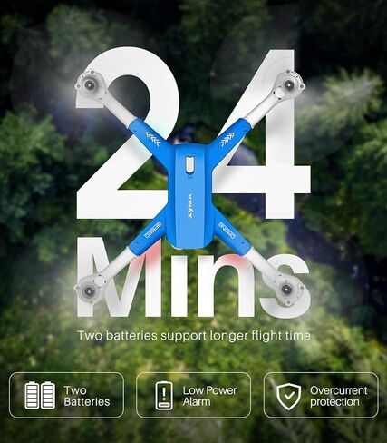 طائرة بدون طيار SYMA مع كاميرا للبالغين والأطفال، كاميرا 1080 بكسل FPV RC كوادكوبتر مع تثبيت الارتفاع، مفتاح تشغيل واحد، تقلبات ثلاثية الأبعاد، بطاريتين للتحكم عن بعد بطائرة هليكوبتر هدايا للأولاد والبنات in Kuwait