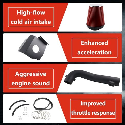Cold Air Intake System Heat Shield Compatible with 2014 2015 2016 2017 2018 2019 2020 Chevy Silverado & GMC Sierra 1500 & Cadillac Escalade 1500 5.3L/6.2L V8 Engine in Saudi Arabia