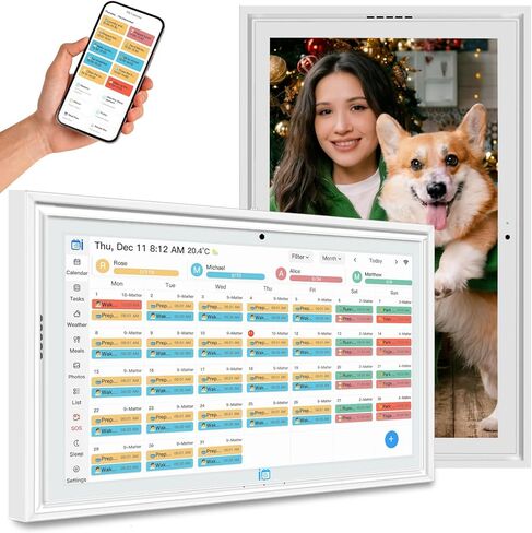 Digital Calendar wall touch screen 15.6" Great for Organizing Your 2026 Calendar, Syncs with Multiple Calendars(google calendar) Online, Horizontal, Vertical, and Wall Mountable in Saudi Arabia