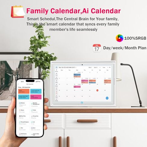 Digital Calendar wall touch screen 15.6" Great for Organizing Your 2026 Calendar, Syncs with Multiple Calendars(google calendar) Online, Horizontal, Vertical, and Wall Mountable in Saudi Arabia