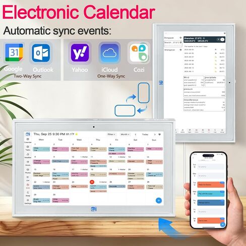 Digital Calendar wall touch screen 15.6" Great for Organizing Your 2026 Calendar, Syncs with Multiple Calendars(google calendar) Online, Horizontal, Vertical, and Wall Mountable in Saudi Arabia