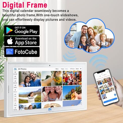 Digital Calendar wall touch screen 15.6" Great for Organizing Your 2026 Calendar, Syncs with Multiple Calendars(google calendar) Online, Horizontal, Vertical, and Wall Mountable in Saudi Arabia