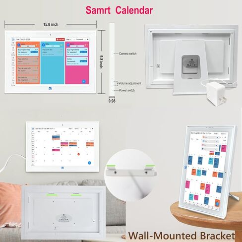 Digital Calendar wall touch screen 15.6" Great for Organizing Your 2026 Calendar, Syncs with Multiple Calendars(google calendar) Online, Horizontal, Vertical, and Wall Mountable in Saudi Arabia
