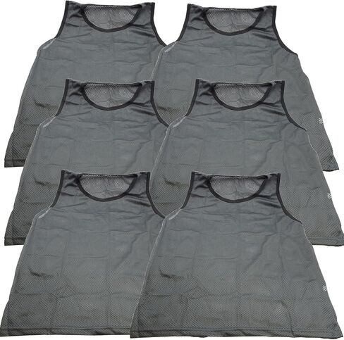 BlueDot Trading Adult Sports Pinnies Scrimmage Training Vest for Team practices for Soccer, Football, Basketball, Lacrosse, and More, Combo Green/Black, 12 Pack in Kuwait