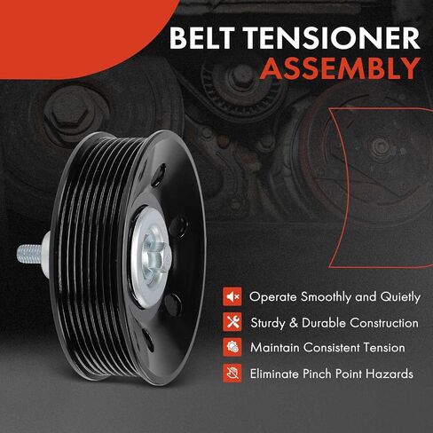 A-Premium Drive Belt Idler Pulley Compatible with Dodge Ram 2500/3500 2003-2010, Ram 4500/5500 2008-2010 & Ram 2500/3500/4500/5500 & Autocar LLC. Xpert, Xspotter On Road & Sterling Truck Bullet 45/55 in Saudi Arabia