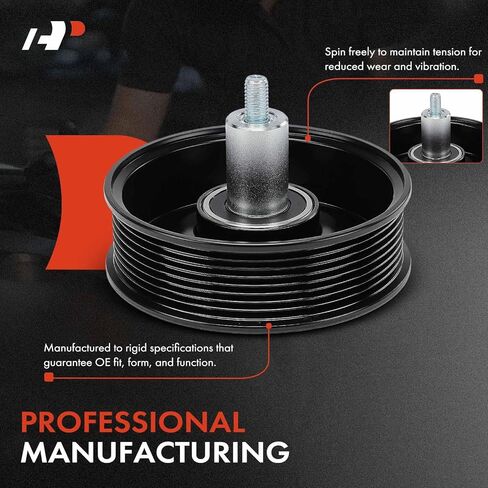 A-Premium Drive Belt Idler Pulley Compatible with Dodge Ram 2500/3500 2003-2010, Ram 4500/5500 2008-2010 & Ram 2500/3500/4500/5500 & Autocar LLC. Xpert, Xspotter On Road & Sterling Truck Bullet 45/55 in Saudi Arabia