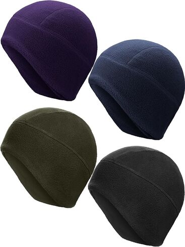 4 قطع من SATINIOR قبعة صوفية قبعة للرجال قبعة صغيرة تكتيكية للشتاء مع أغطية للأذنين للطقس البارد in Kuwait