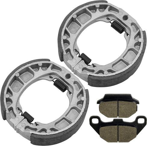 Caltric Front Brake Shoes & Rear Pads Compatible with Kymco Mxu 150 2005-2012 in Saudi Arabia