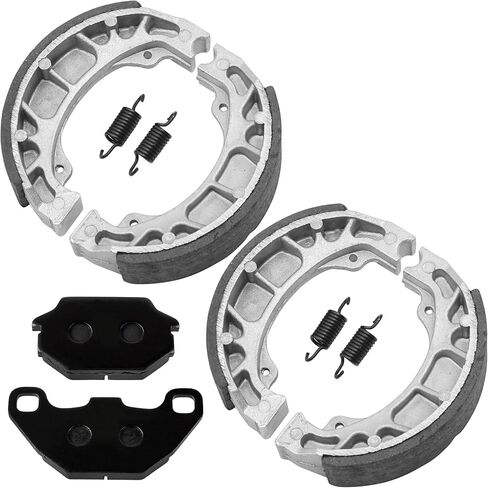Caltric Front Brake Shoes & Rear Pads Compatible with Kymco Mxu 150 2005-2012 in Saudi Arabia