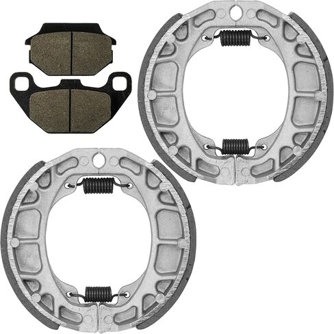 Caltric Front Brake Shoes & Rear Pads Compatible with Kymco Mxu 150 2005-2012 in Saudi Arabia