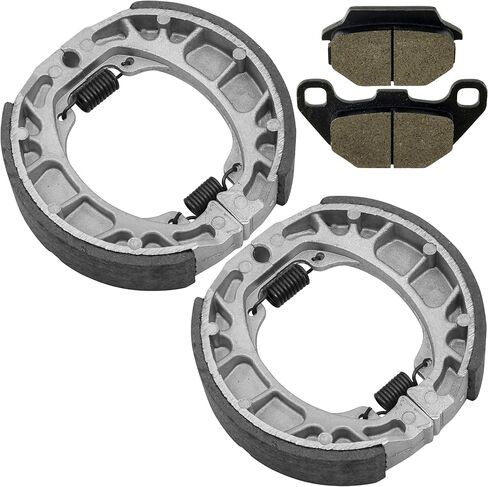 Caltric Front Brake Shoes & Rear Pads Compatible with Kymco Mxu 150 2005-2012 in Saudi Arabia