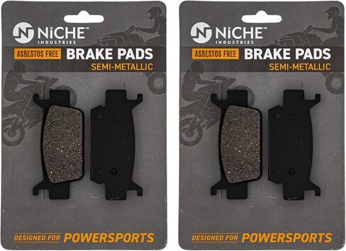 NICHE Front Brake Pad Set for Honda Rubicon Foreman 500 Rincon 680 06451-HP0-A02 06452-HP0-A02 Semi-Metallic 2 Pack in Saudi Arabia