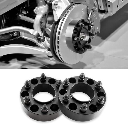 TRIBLE SIX 4Pcs 2" Thick 6 Lug Hubcentric Wheel Spacers 6x135mm to 6x135mm 14x2 Stud Black Adapters Replacement for Expedition F-150 Lincoln 2004-2014 in Saudi Arabia