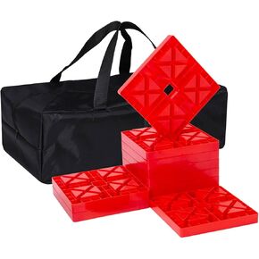 مكعبات تسوية هومون ويلز RV تصميم منحدر 9 عبوات من كتل التسوية المتشابكة مع كتل تسوية العربة ذات عجلة واحدة مع حقيبة حمل in Kuwait