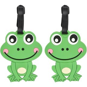 Animal Luggage Tags Cute Suitcase Labels (Set of 2) (Red Cat) in Kuwait