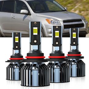 Compatible with Toyota Sienna 2004 2005 2006 2007 2008 2009 2010, 9005 High and 9006 Low Beam Combo Light Bulbs, Pack of 4 in Kuwait