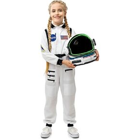 Astronaut Costume for Kids with Helmet, Halloween Costumes for kids Nasa Astronaut Helmet Suit with Movable Visor in Saudi Arabia