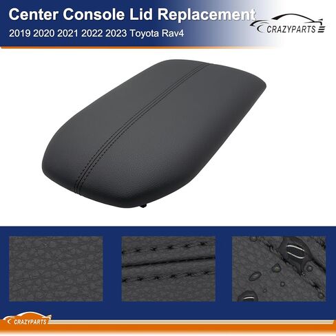 Center Console Lid Compatible with 2019-2023 Toyota Rav4 Armrest Bin Cover Replacement Part # 58920-42010-C0 PVC in Kuwait