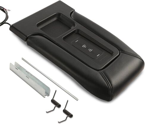 PIT66 Center Console Armrest Kit, Compatible with 99-07 Silverado Avalanche Suburban Tahoe Sierra Yukon Square Black in Saudi Arabia