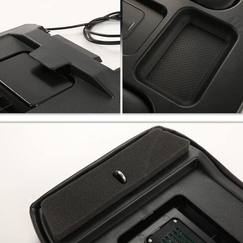 PIT66 Center Console Armrest Kit, Compatible with 99-07 Silverado Avalanche Suburban Tahoe Sierra Yukon Square Black in Saudi Arabia