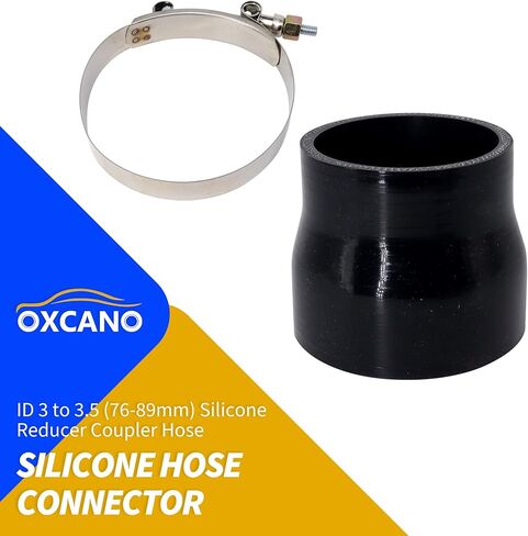 ID 3 to 3.5 inch (76-89mm) Straight Silicone Reducer Coupler Hose, 4-Ply 5mm Universal Automotive Silicone Hose Length: 3″(76mm) in Saudi Arabia