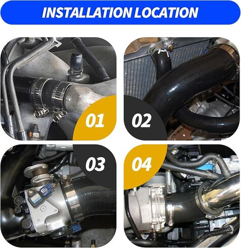 ID 3 to 3.5 inch (76-89mm) Straight Silicone Reducer Coupler Hose, 4-Ply 5mm Universal Automotive Silicone Hose Length: 3″(76mm) in Saudi Arabia