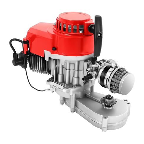 محرك سباق 49CC/50CC ثنائي الأشواط، محرك دراجة نارية صغير 7000 دورة في الدقيقة، محرك بنزين أسطوانة واحدة، تشغيل حبل السحب ونظام الإشعال الإلكتروني، للمركبات على الطرق الوعرة، سباق ATV. in Saudi Arabia