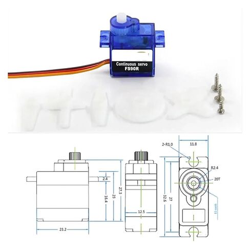 FS90R Remote Control servo 9g Simulated 360 Degree Continuous Rotation 1.3kg stall Torque in Saudi Arabia