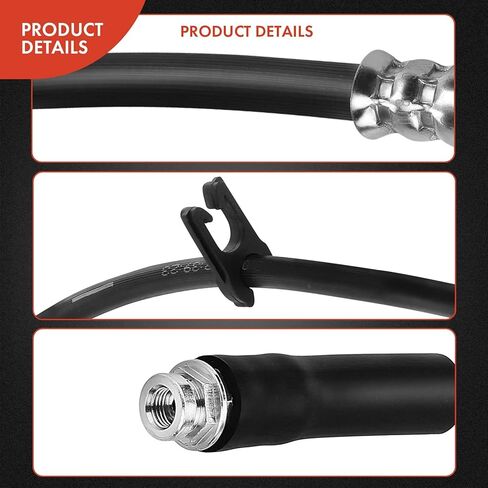 A-Premium Rear Passenger Inner Brake Hydraulic Hose Compatible with Ford Models - Ranger 2010-2011 - Replace# AL5Z2282A in Saudi Arabia
