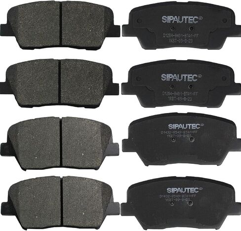 SIPAUTEC-8pcs Front and Rear Ceramic Disc Brake Pads Set Replacement For 2013-2018 Hyundai Santa Fe Sport (only fit 2.0L & 2.4L),For Kia Sorento 2011-2020,For Hyundai Santa Fe 2010/2011/2012 in Kuwait