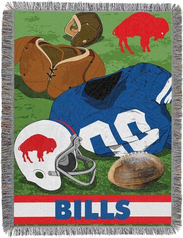 Northwest NFL New York Giants Unisex-Adult Woven Tapestry Throw Blanket, 48" x 60", Home Field Advantage in Kuwait