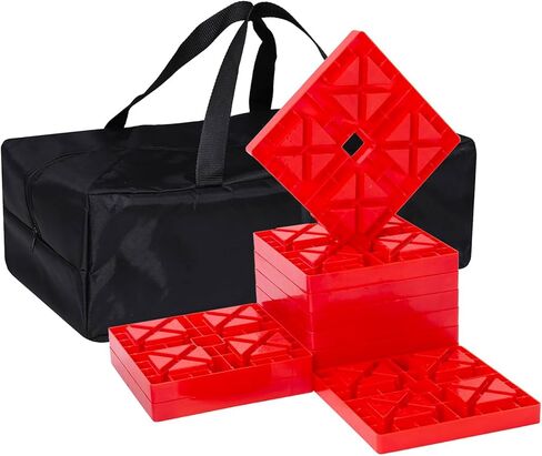 مكعبات تسوية هومون ويلز RV تصميم منحدر 9 عبوات من كتل التسوية المتشابكة مع كتل تسوية العربة ذات عجلة واحدة مع حقيبة حمل in Kuwait