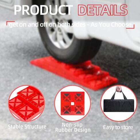 مكعبات تسوية هومون ويلز RV تصميم منحدر 9 عبوات من كتل التسوية المتشابكة مع كتل تسوية العربة ذات عجلة واحدة مع حقيبة حمل in Kuwait