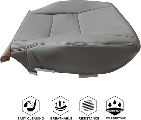 NLQR Front Driver Bottom Replacement Seat Cover Gray Microfiber Leather Compatible with Acura RDX 2007 2008 2009 2010 2011 2012 in Saudi Arabia