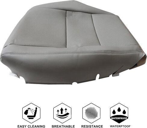 NLQR Front Driver Bottom Replacement Seat Cover Gray Microfiber Leather Compatible with Acura RDX 2007 2008 2009 2010 2011 2012 in Saudi Arabia