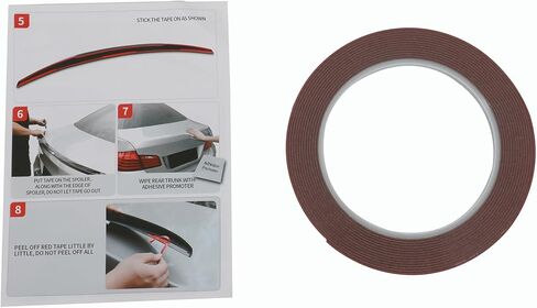 ECCPP High Kick Rear Trunk Spoiler Wing ABS fit for 2009-2012 for Audi A4 B8 Sedan Spoiler Wing Glossy Black Rear Trunk Lip Spoiler in Saudi Arabia