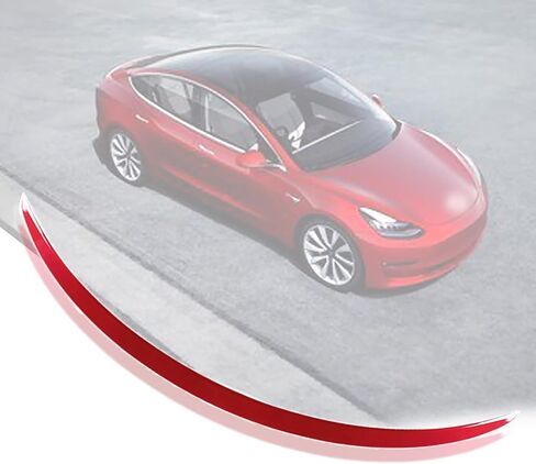Rear Spoiler Rear Trunk Lid Spoiler Wing Fit for Tesla Model 3 2017-2022 General Model Glossy White Tail Wing Model 3 Factory Exterior Accessories (Glossy White) in Saudi Arabia