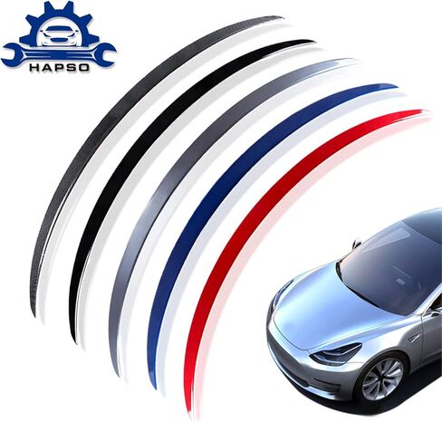 Rear Spoiler Rear Trunk Lid Spoiler Wing Fit for Tesla Model 3 2017-2022 General Model Glossy White Tail Wing Model 3 Factory Exterior Accessories (Glossy White) in Saudi Arabia