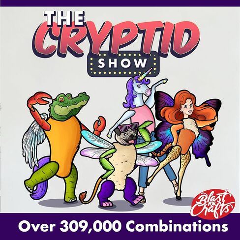 مغناطيسات مجموعة البناء Cryptid - قم ببناء مجموعة وحش تحتوي على أكثر من 309,000 مجموعة وكتاب مغناطيسي وفقاعات كلام - مغناطيس ثلاجة مضحك للأطفال والكبار، امزج وطابق الحيوانات المغناطيسية والمخلوقات والكريبتيدات in Saudi Arabia